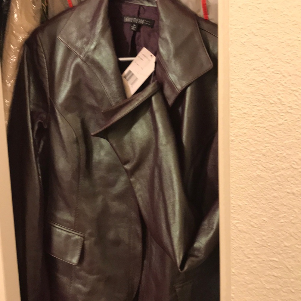 New (with tag) Lafayette NY Leather Jacket
